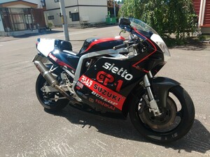 即決。デポ止め送料こみ。スズキ　GSX-R1100 GV73 油冷　ヨシムラ仕様　改造多数　走行少　クレバーウルフ　車検あり。　当時もの　レア