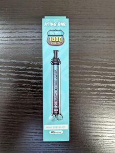 電子VAPE ATING BAR ミントチョコレート 新発売 ニコチンゼロ タールゼロ 使い捨て