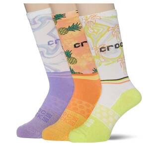 サイズ27-30cm★3足セット★クロックス　ソックス　CROCS SOCKS★男女兼用　大人サイズL★208003-1C8-L★正規品★9483 スポーツソックス