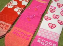 サイズ25～27.5cm★3足セット★クロックス　ソックス　CROCS SOCKS★レディース大人サイズM★208003-6RW-M★正規品★9551 スポーツソックス_画像4