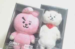 BT21( ･´ω`･ )☆PLUSH DOLLスタンドドールRJ＋COOKY/スタンディングドール