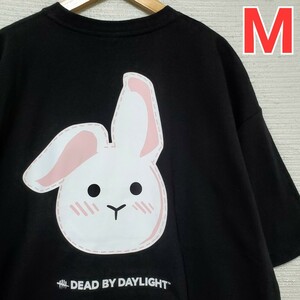 Dead by Daylight デッドバイデイライト フェンミン 半袖 Tシャツ 新品 メンズ Mサイズ 缶バッジ付き 黒 ブラック DbD 送料無料 即決 匿名