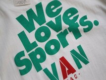 ★送料無料! カスタムオーダー品! VAN JAC ヴァンヂャケット 1974年 We Love Sports VAN!! キャンペーン ロングTシャツ M ホワイト★ _画像3