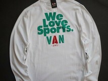 ★送料無料! カスタムオーダー品! VAN JAC ヴァンヂャケット 1974年 We Love Sports VAN!! キャンペーン ロングTシャツ M ホワイト★ _画像8