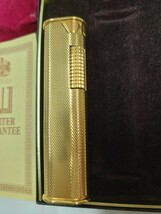 dunhill　ダンヒル ローラガス ドレスXDL 421・金バーレイ(箱入り)　ブランドライター ガスライター_画像6