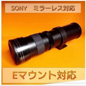 超望遠レンズ 長距離 遠くの撮影に！SONYミラーレスカメラ用サードパーティ製！ズームレンズ！α対応！おすすめ！初心者OK 袋付き