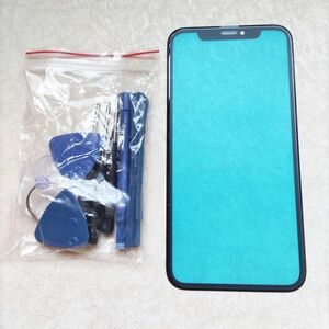 黒 送料無料 iPhone XR 液晶 フロント パネル ガラス 修理 アイフォン 交換用 工具付き パーツ 画面 割れ リペーア スクリーン ブラック