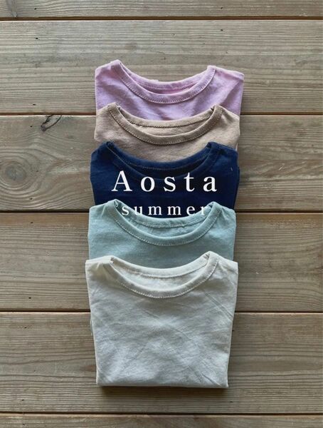 aosta モード Tシャツ トップス 半袖Tシャツ