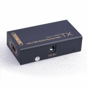 HDMI エクステンダー LAN 変換 延長機器 60Mまで 1080P@60Hz Extender 伝送 信号延長 アダプター付き