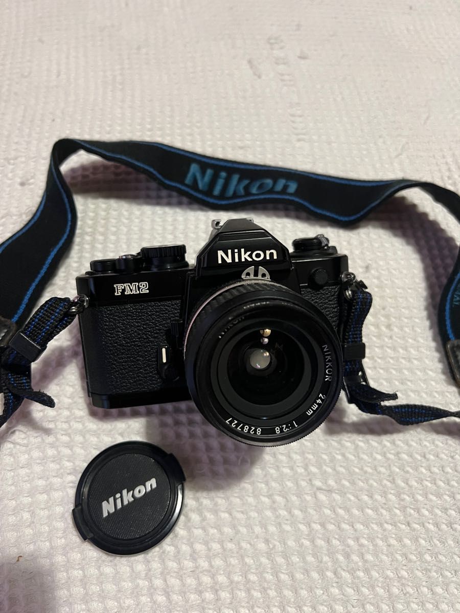 極美品 Nikon New FM2 ブラック + 50mm f1 4 露出計動作 修理・整備済 