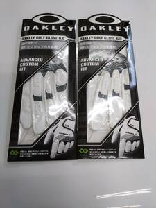 【正規品】OAKLEY（オークリー）GOLF　GLOVE　6.0　FOS900974（100　WHITE）25㎝　2枚組　新品　