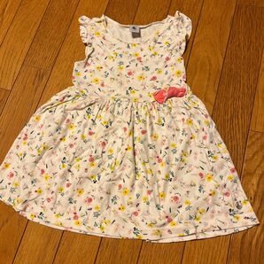 Petit Bateau 花柄　ワンピース　4y/104cm