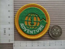 00s ボーイスカウト ADVENTURE 1 アドベンチャー ビンテージ刺繍ワッペン/ ガールスカウト グッズ カスタム パッチBOY SCOUTアメリカ_画像5