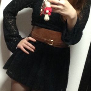 LIP SERVICE★薔薇柄総レースワンピース