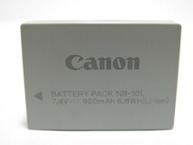 【 作動確認済み：中古現状品 】Canon NB-10L 純正バッテリーパック キヤノン [管CN1242]_画像1