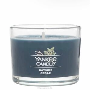 YANKEE CANDLEシグネチャータンブラーミニ ベイサイドシダー　アロマ ヤンキーキャンドル ムスク シダーウッド