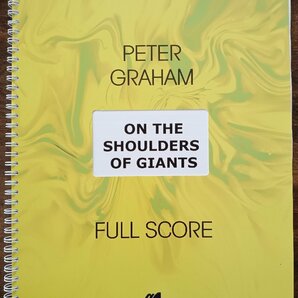 送料無料 吹奏楽楽譜 ピーター・グレイアム：巨人の肩にのって 試聴可 巨人の肩に乗って スコア・パート譜セットの画像1