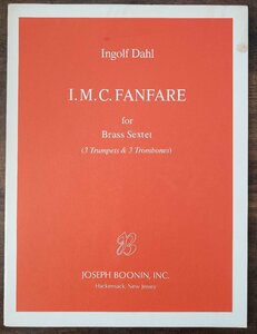  free shipping gold tube 6 -ply . musical score in Golf * Dahl :I.M.C. fan fur re3Trp&3Trb score * part . set 