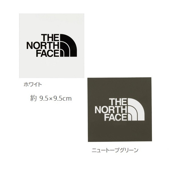 TNF Square Logo Sticker NN32349 WH NT 2枚セット 新品 防水素材