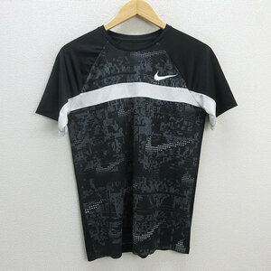 z■ナイキ/NIKE DRY-FIT Tシャツ ドミネート DA0141-010【XL】黒/キッズ/168【中古】■