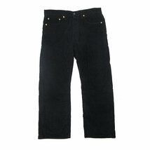 y■リーバイス/LEVI’S 513 ブーツカット コーデュロイパンツ■黒【W34 L32】MENS/77【中古】_画像1