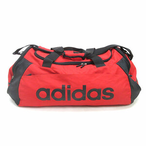 s■アディダス/adidas スポーツバッグ/ボストン ショルダーBAG■赤/92【中古】