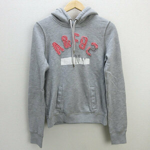 z■アバクロンビー&フィッチ/Abercrombie&Fitch プルオーバーパーカ【M】灰/LADIES/96【中古】