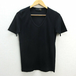 s# made in Japan # Rico /RICO V neck short sleeves cut and sewn [M] black /LADIES/236[ used ]