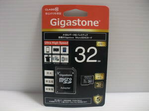 未開封品・未使用品　箱にダメージ有り　microSDHCカード　32GB　gigastone　メモリーカード 　microSDカード