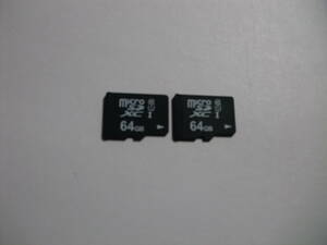 2 pieces set 64GB microSDXC card format ending microSD card memory card 