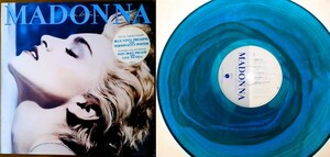 MADONNA　マドンナ　TRUE BLUE 　1986年 オーストラリア盤 限定 ブルーカラーレコードLP　ポスター付