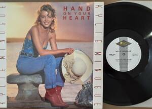美盤　Kylie Minogue　カイリー・ミノーグ　Hand On Your Heart　1989年 UK盤 12” シングル レコード 　：　PWLT 35