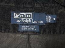 90s Ralph Lauren BENFORD ラルフローレン シャツ 黒 M ブラック ビンテージ_画像9