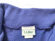 90s USA製 LLBEAN LLビーンハーフZIP フリース 青 ドライバーズ_画像9