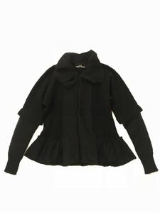 tricot COMME des GARCONS モヘア混ニットジャケット ブラック トリコ コムデギャルソン カーディガン