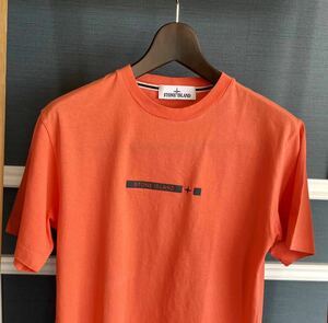 ストーンアイランド（Stone Island)Tシャツ、半袖、オレンジ、サイズS、本物