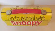 【USA★Snoopy★スヌーピー】1968年ヴィンテージ★ランチボックス（弁当）★ブリキ★Thermosサーモス★黄色のドッグハウス_画像5