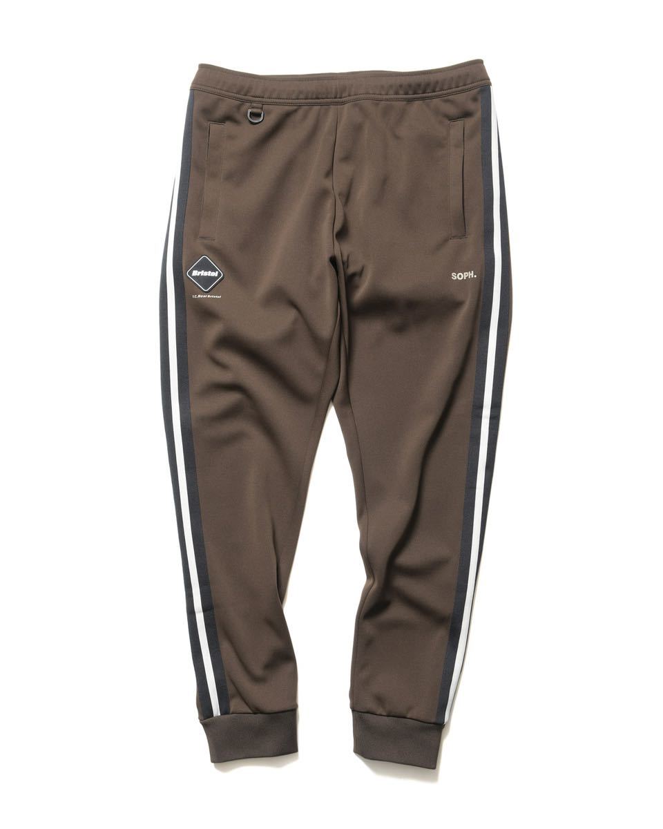 M 新品 送料無料 FCRB 23AW TRAINING TRACK RIBBED PANTS BROWN