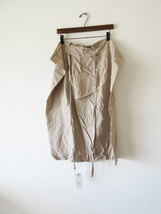 2022 evam eva / エヴァムエヴァ E223T041 cotton silk salon skirt M BEIGE * スカート レディース コットンシルク_画像1