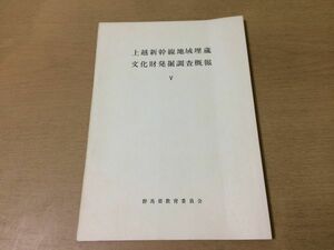 ●K25E●上越新幹線地域埋蔵文化財発掘調査概報●5●藪田遺跡熊野堂遺跡下佐野遺跡中遺跡●昭和54年●群馬県教育委員会●即決