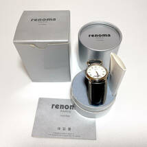 renoma PARIS レノマ腕時計　元々の付属品などついています。　電池＆ベルト新品に取り替え済み_画像2
