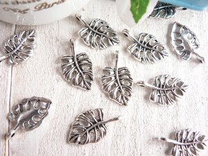  charm monstera small 10 piece insertion ( #2761) leaf handicrafts parts handmade materials 