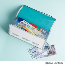 LISA LARSON ☆ リサ ラーソン 非売品 付録 未開封 お金が貯まる 7ポケット ポーチ ケース_画像3