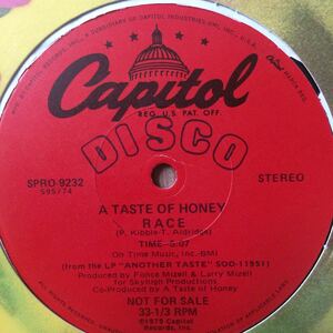 12’ A Taste Of Honey-Race