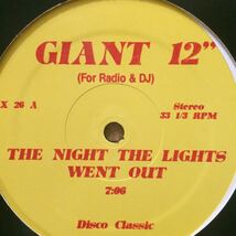12’ Trammps-The Night The Lights Went Out/Sylvester_画像1