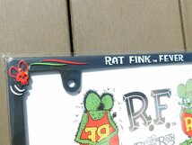 ◆送料無料◆【Rat Fink・ラットフィンク】※《ライセンスプレートフレーム／２枚セット》　MOONEYES　新基準対応ナンバーフレーム_画像5