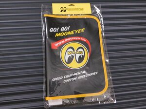 ◆送料無料◆【GO!GO! MOONEYES】※《アイボール 車検証入れ　／ブラック×イエロー》　ムーンアイズ　カータイトルホルダー