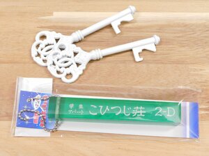 ◆送料無料◆【ミニホテルキーチェーン】※《学生アパート こひつじ荘 2-D》 レトロ　12星座　おひつじ座　牡羊座　キーホルダー