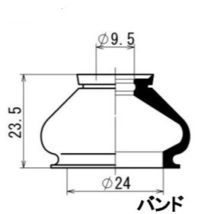 【タイロッドエンドブーツ・左右セット】※ エブリィ(DE・DF系)　(DE51V・DF51V・660cc)_画像3