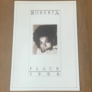 美品 ロバータフラック コンサート パンフレット 1986 ROBERTA FLACK GROUP with 読売日本交響楽団 サイズ 36.5×25.7cm ライブ